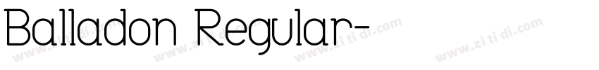 Balladon Regular字体转换